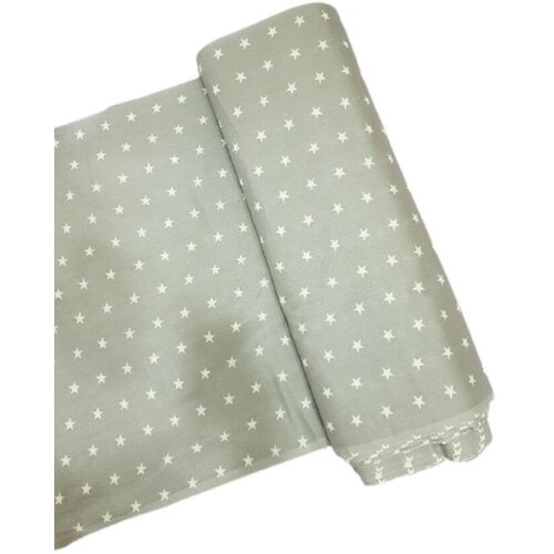 Ткань. Хлопок. Россия 1,5м*3 м. Звезды на сером фоне