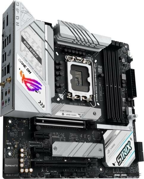 Материнская плата ASUS ROG STRIX B760-G GAMING WIFI D4 Socket 1700 B760 4xDDR4 2xPCI-E 16x 2xPCI-E 1x 4xSATA III mATX Retail