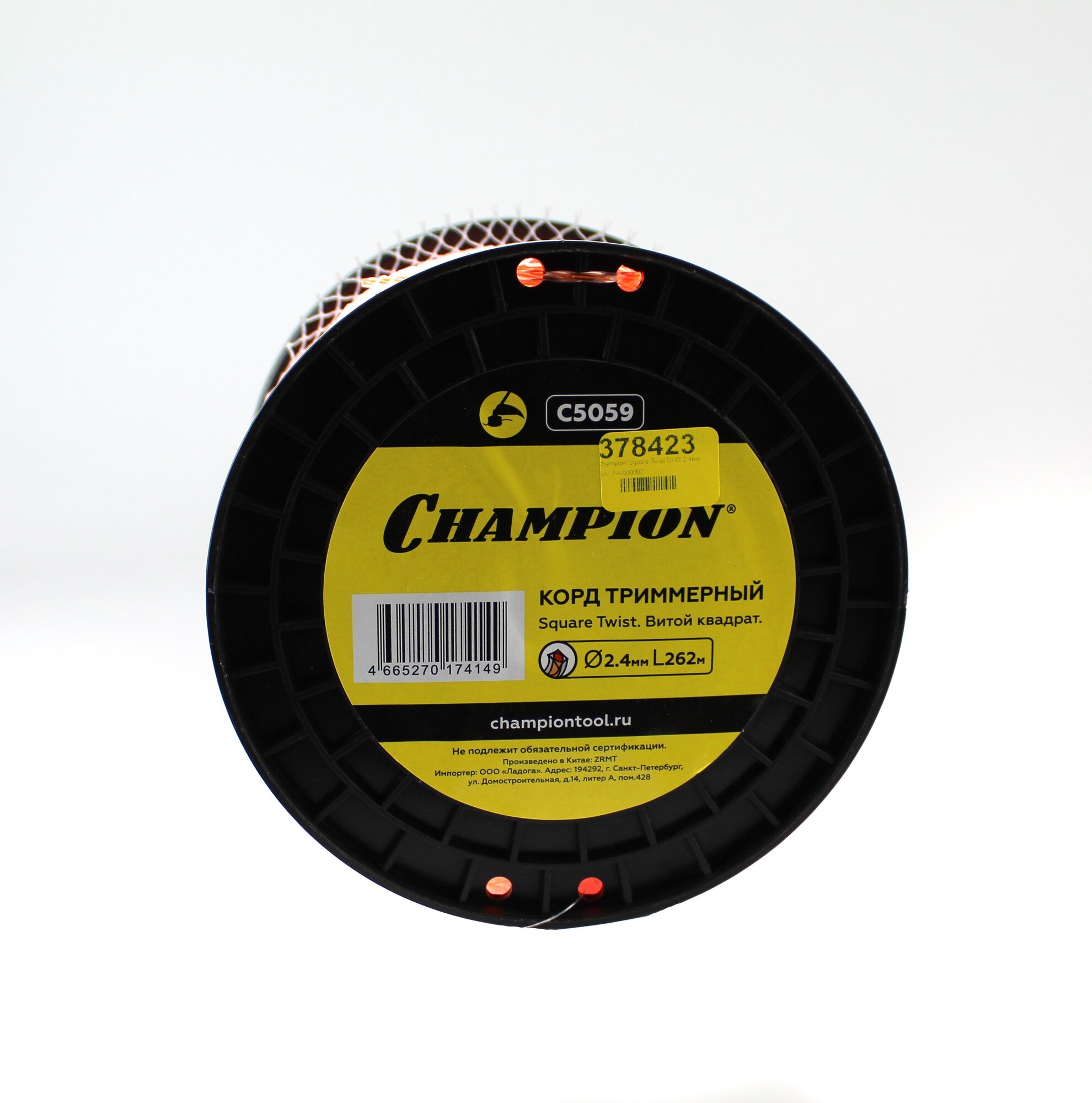 Леска Champion Square Twist DUO 2,4мм*262м C5059 - фото №4