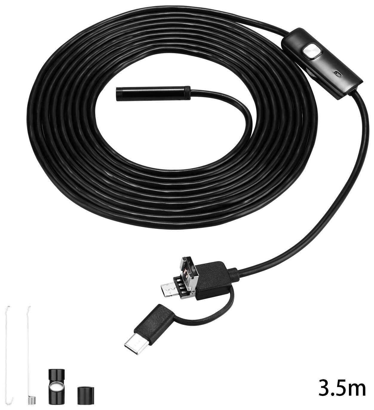 Водонепроницаемый эндоскоп 3.5м (Micro USB USB Type-C) DEKO WEC-3.5