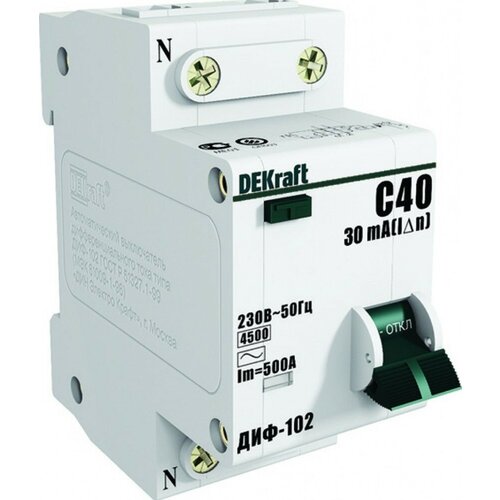 Dekraft  1+N 6 30  AC -  -102 . 4, 5 16001DEK (7 .)