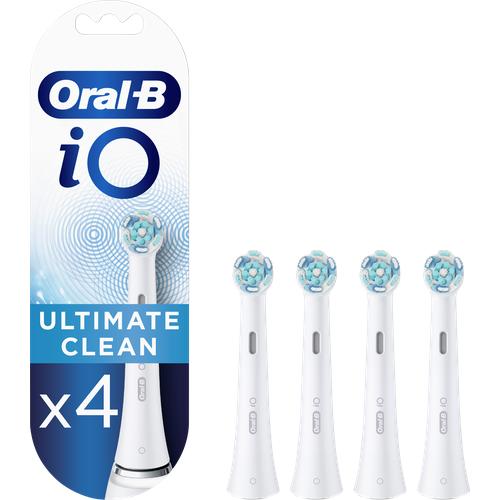 Насадки Oral-B iO Ultimate Clean White для электрической зубной щетки, 4 шт, для удаления налета