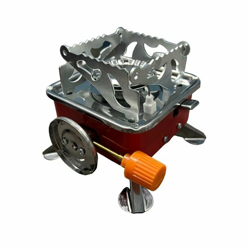 Газовая мини-плита печь походная туристическая с пьезоподжигом и чехлом для хранения 775₽