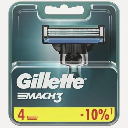 Изображение товара Сменные кассеты для бритья Gillette Mach3, 4 шт