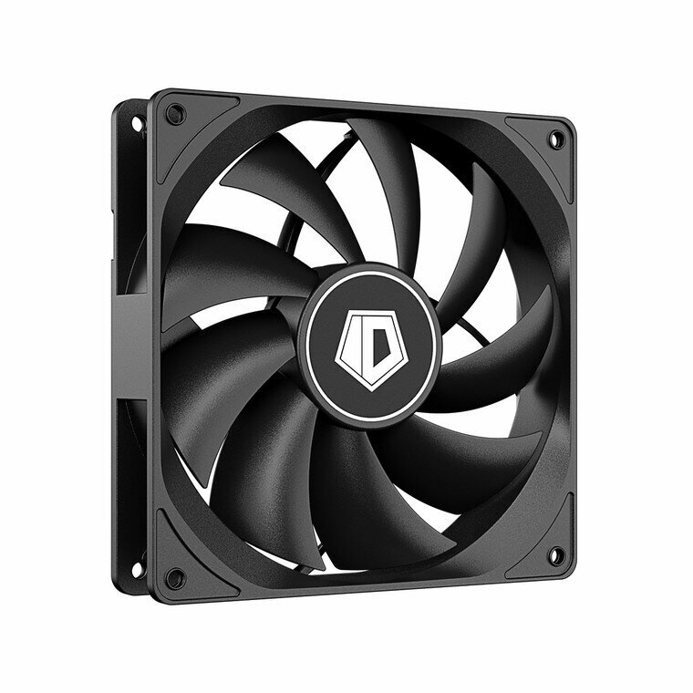 Вентилятор ID-Cooling FL-12025K Black 120x120x25mm (21dB(A), 12VDC, 2.4W, 1250±10%RPM, 3Pin)