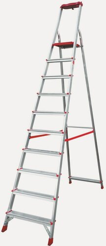 Изображение товара Стремянка Nv3115 Новая Высота 10 Ступеней, Рабочая Высота 4.13 М, Нагрузка 150 Кг.