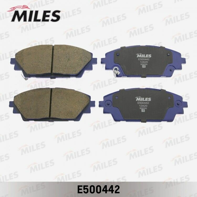 Колодки тормозные передние Miles E500442