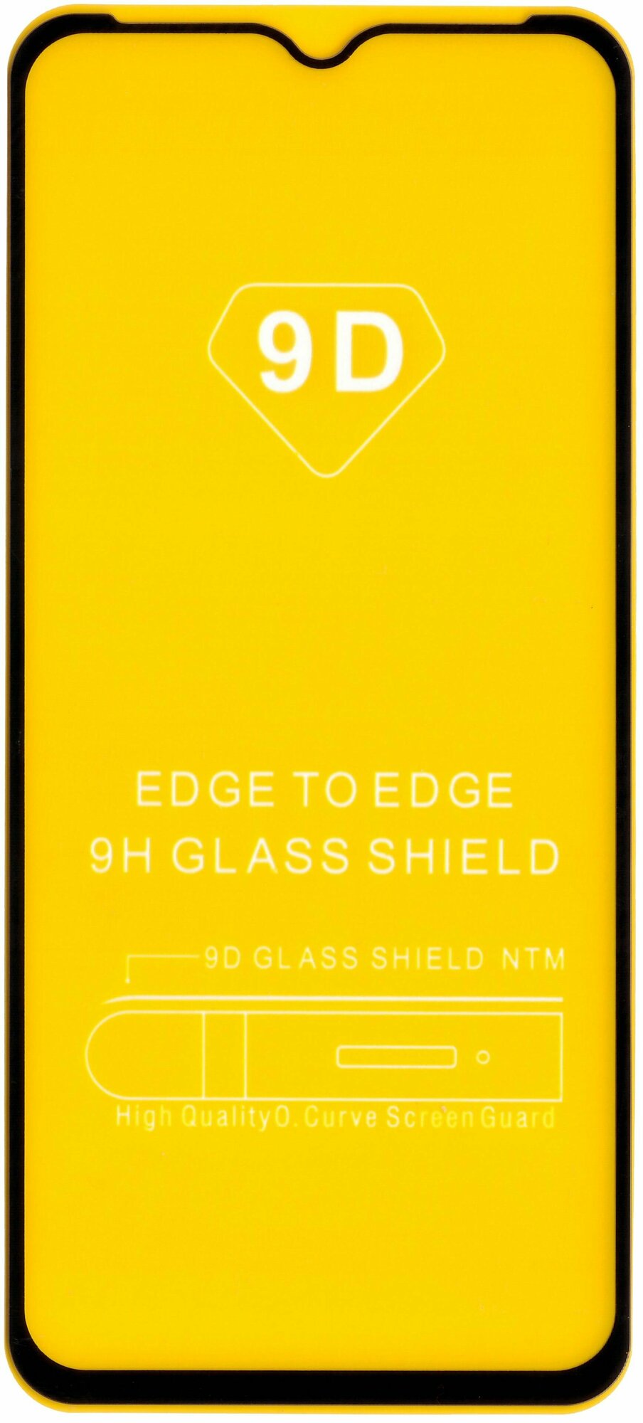 Защитное стекло "Полное покрытие" для Realme C11 C15 C11 2021 C25s / Реалми С11 С15 С11 2021 Ц25С Черное - 2 стекла в комплекте