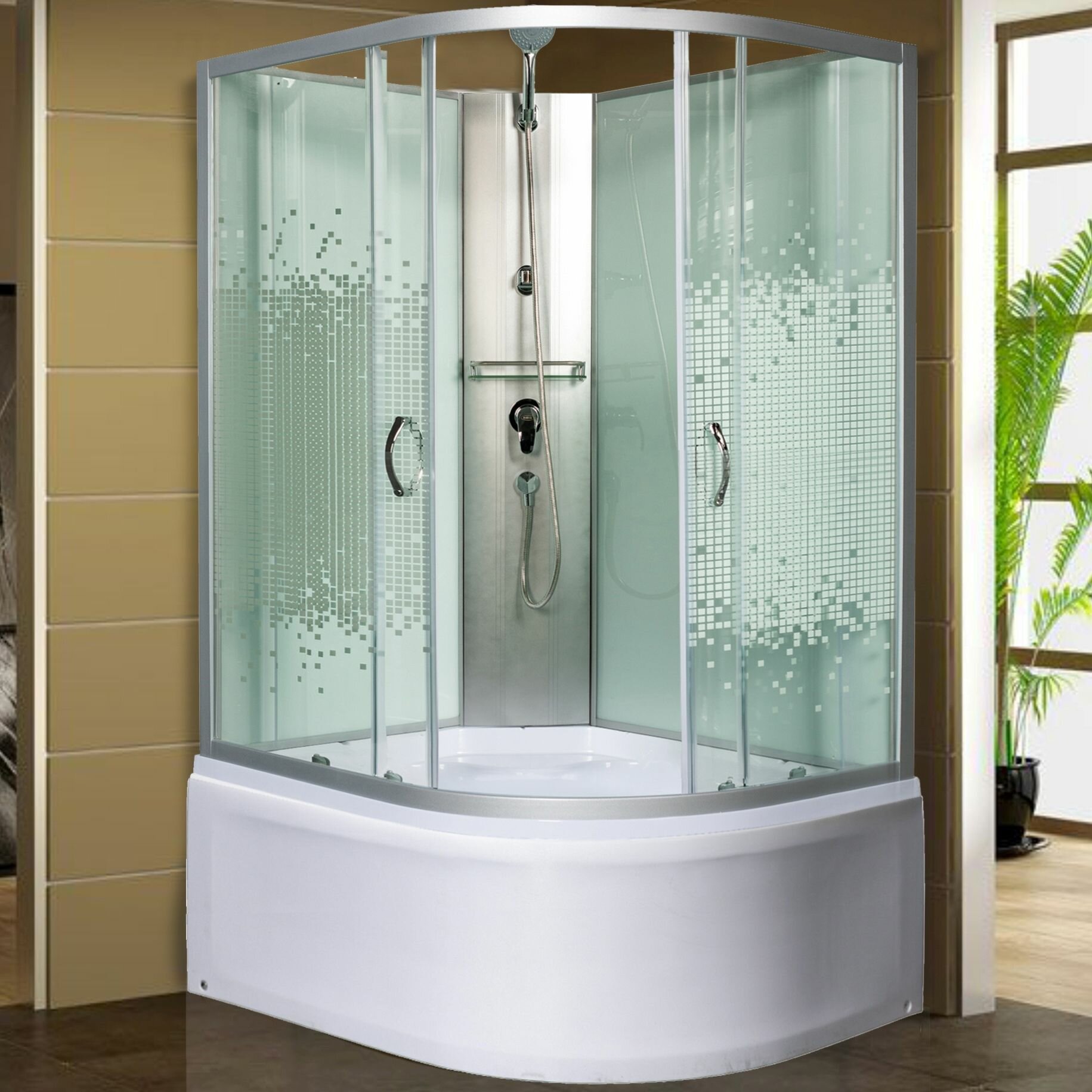 Душевая кабина Мономах 120x90 XL Б/К 120/90/44 МЗ L