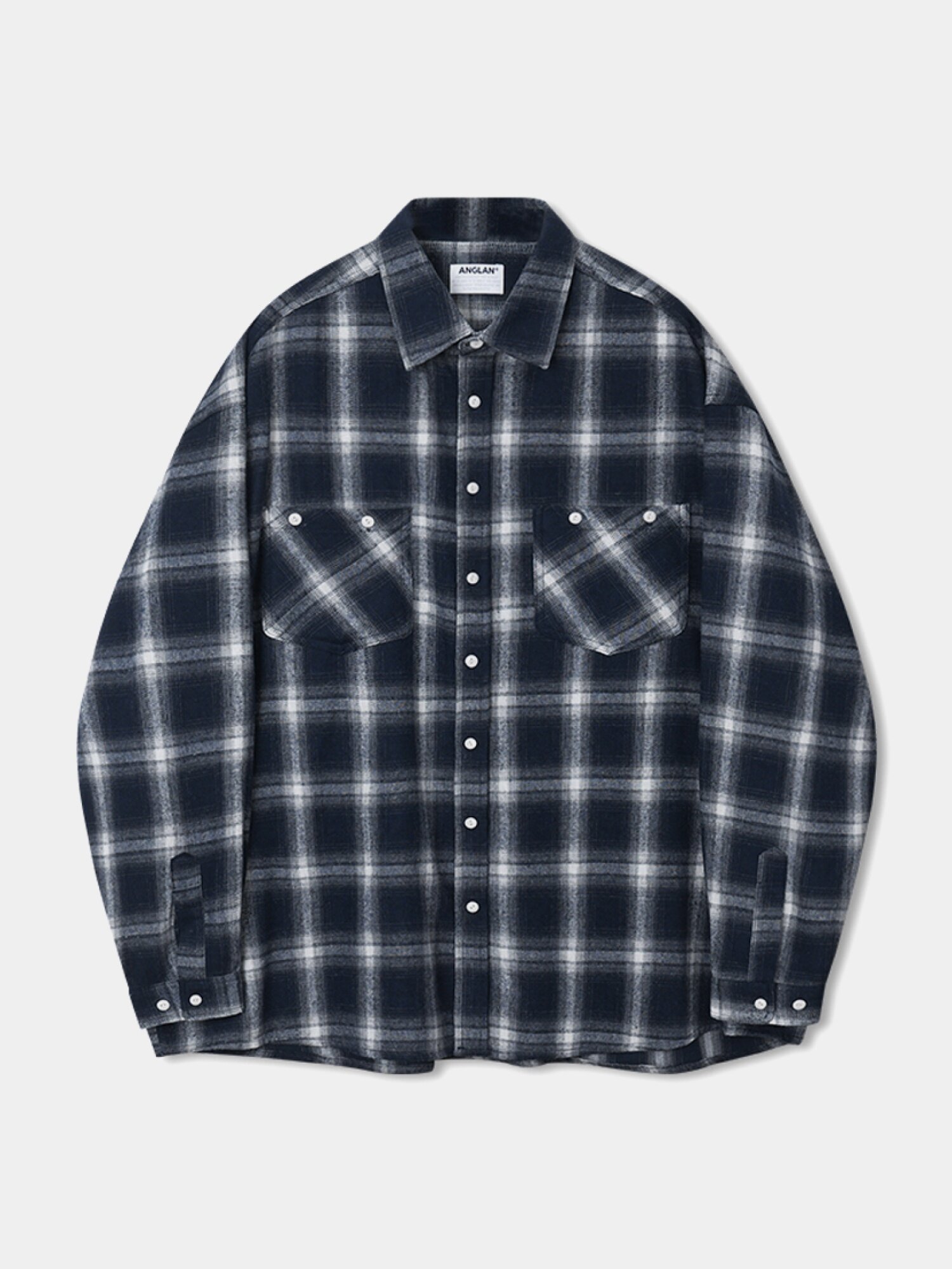 Рубашка ANGLAN Ombre Check Pocket