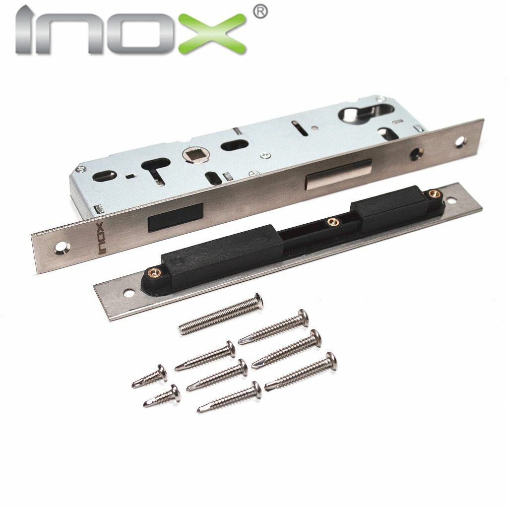 Замок магнитный INOX MG9235 для алюминиевых дверей с ответной планкой