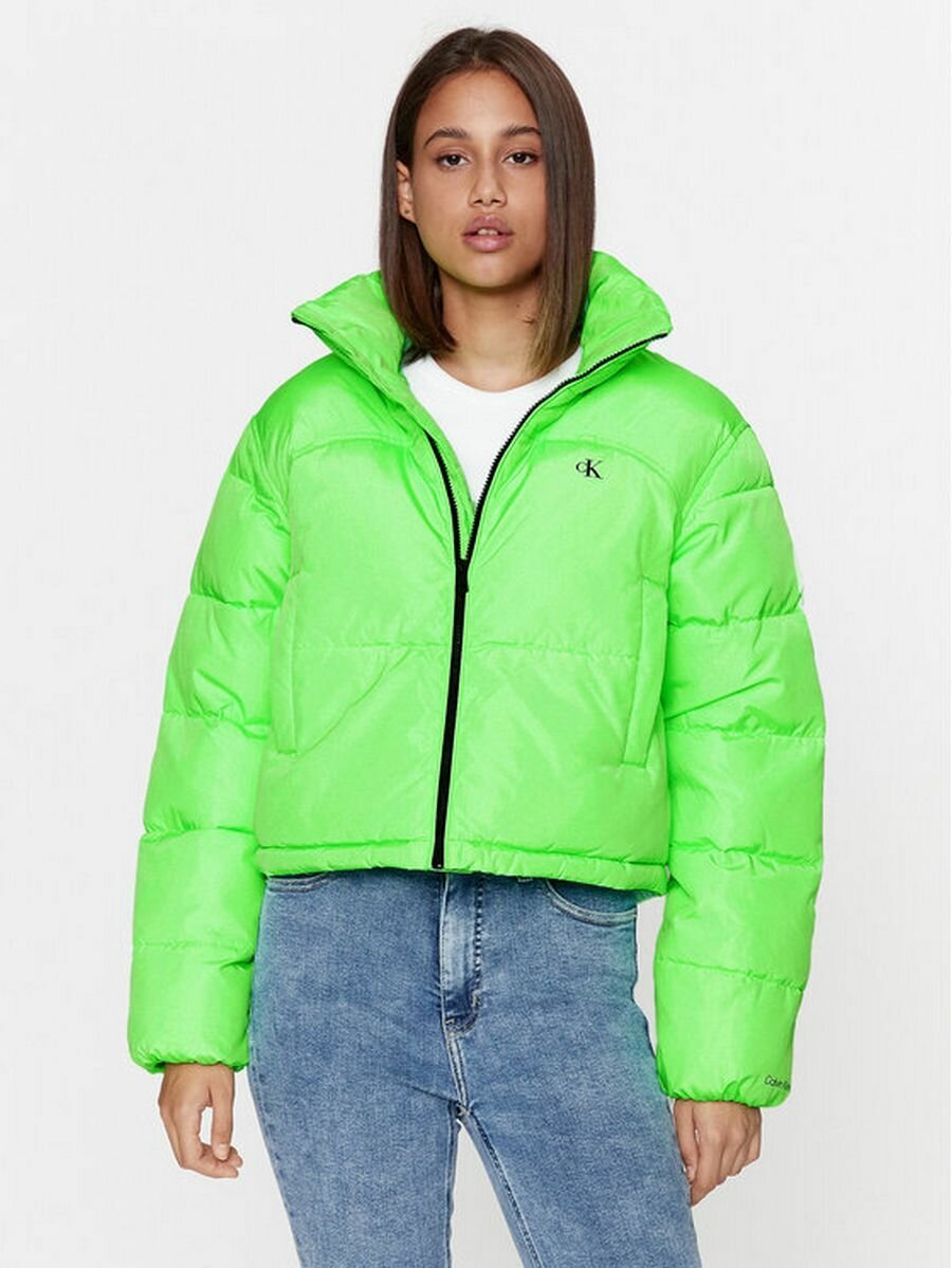 Пуховик Calvin Klein Jeans, размер M [INT], зеленый