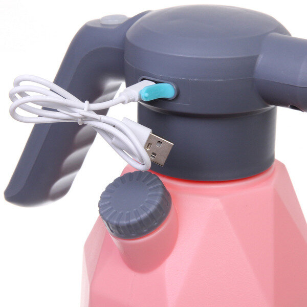 Опрыскиватель аккумуляторный 2л цвет розовый USB QW1A - фотография № 4