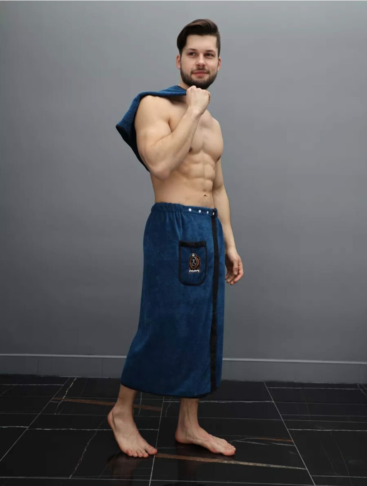 Комплект для сауны мужской/ Килт+ полотенце