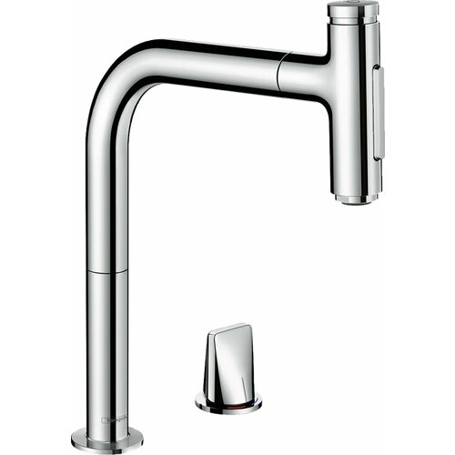 Смеситель для кухни Hansgrohe Metris Select M71 73819000 смеситель для кухни hansgrohe metris m71 73800800 сталь