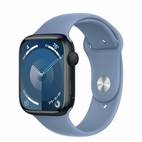 Часы Apple Watch Series 9 41mm Midnight Aluminium Case Sport Band Winter Blue ML 3918000₽