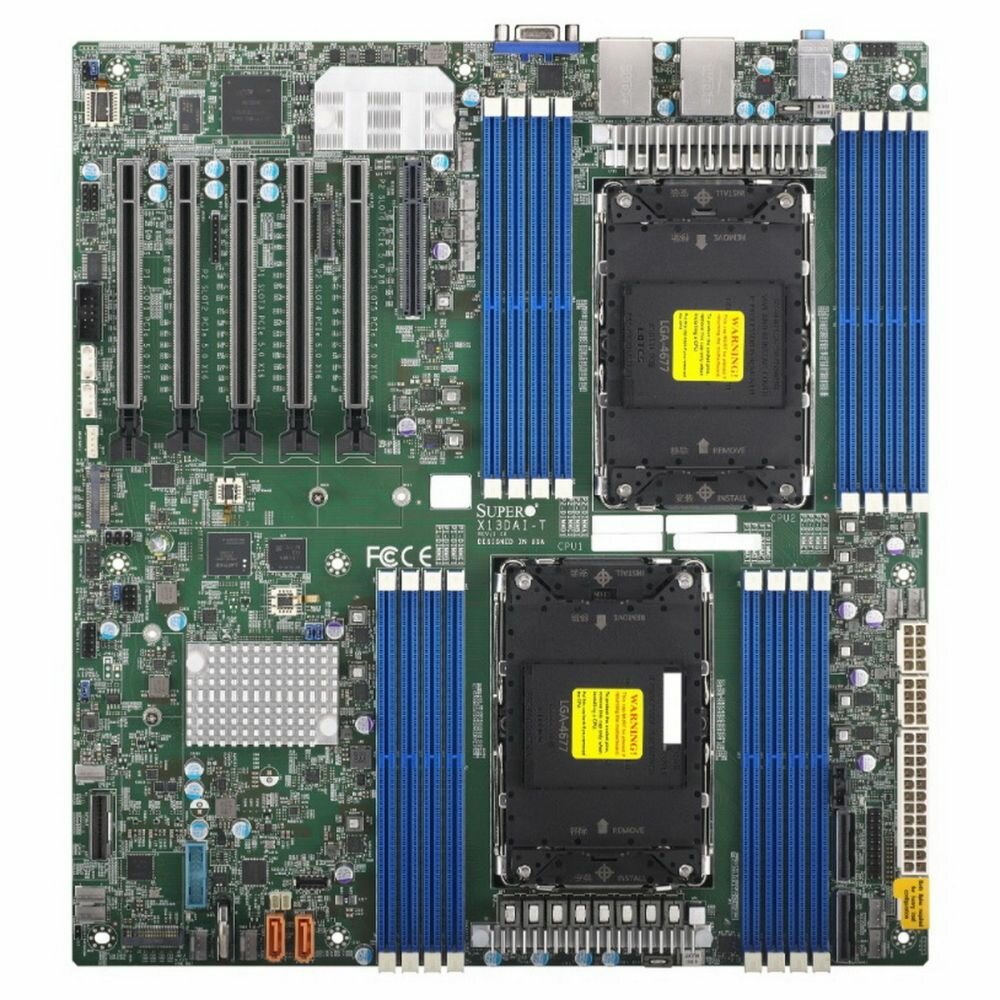 Материнская плата Supermicro MBD-X13DAI-T-B, E-ATX