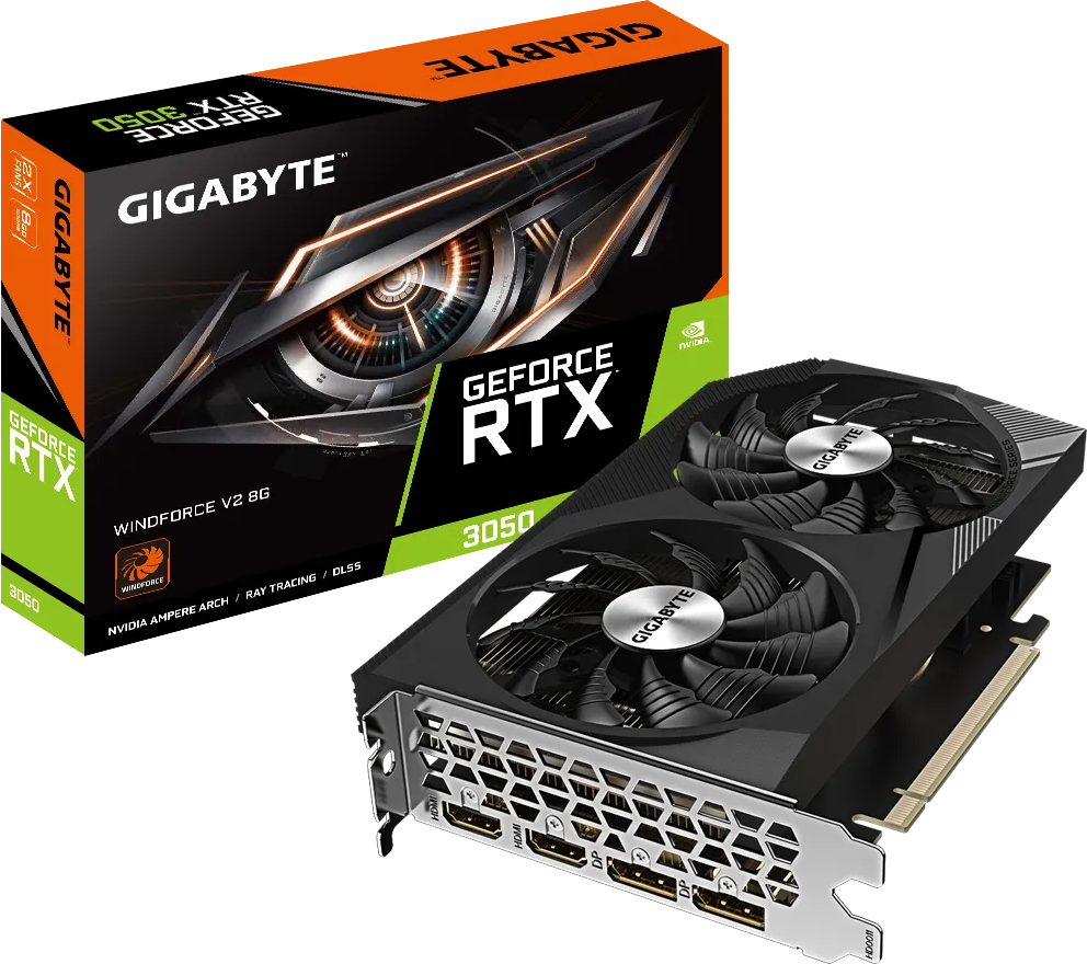 NVIDIA GeForce RTX 3050 Gigabyte WindForce 8Gb V2