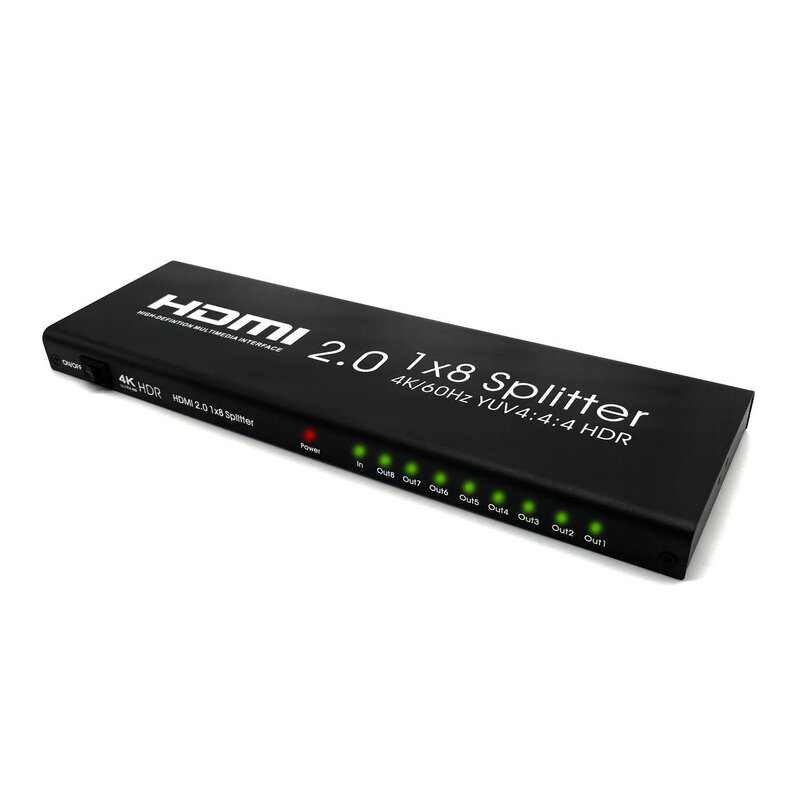 HDMI 2.0 разветвитель 1 вход 8 выходов (сплиттер 1x8) Pro-HD X18