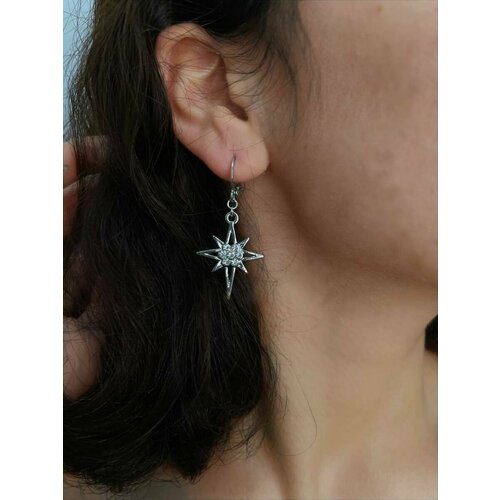 Серьги , серебряный