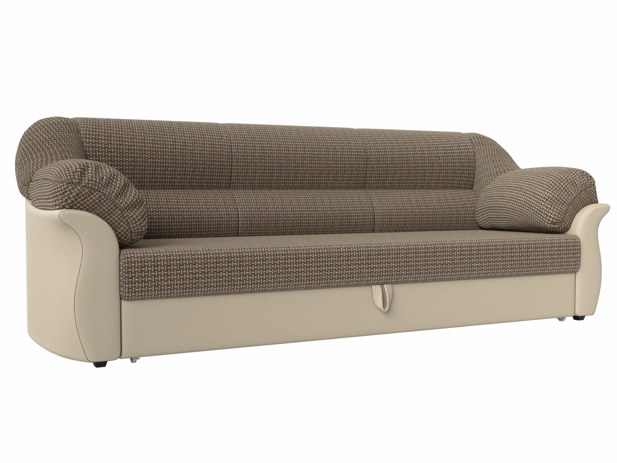 фото Диван прямой Карнелла, Экокожа черная и белая