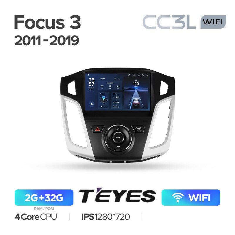 Магнитола Ford Focus 3 Teyes CC3L Wi-Fi 2/32 Gb