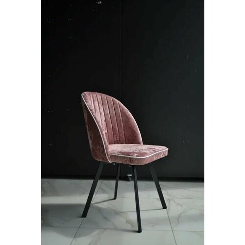 Стул Siena (Сиена) ткань джес 28 с белым кантом, опоры черный лофт, поворотный механизм, антивандальный, кресло для кухни для зала, дизайнерское