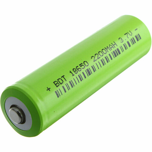 Аккумулятор 3.7V 2.2Ah Li-Ion 18650 выпуклый +