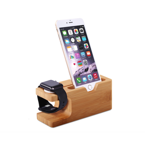 Подставка для зарядного устройства док-станцияподставка MyPads для умных смарт-часов Apple Watch iPhone деревянная 897₽