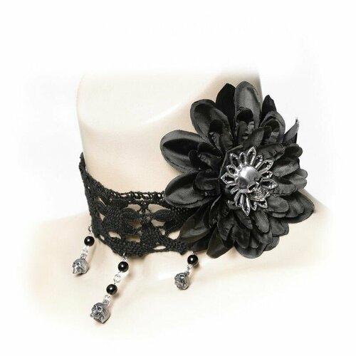 Чокер Alchemy Gothic длина 32 см черный 8074₽