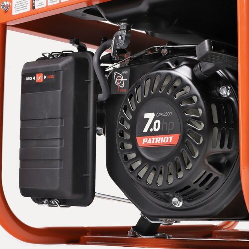 Изображение товара Генератор бензиновый, Patriot, GRS 3500, 2.8 кВт, четырехтактный, 7 л. с, 16 А, выход 12 В, ручной стартер, 476102245