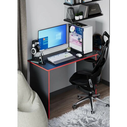 Стол компьютерный «Mebel Market» письменный; ЛДСП; черный 110х55х75