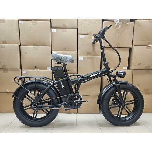 Электровелосипед 500 W 4820 складной черный фэтбайк новая модель этого года 6940000₽