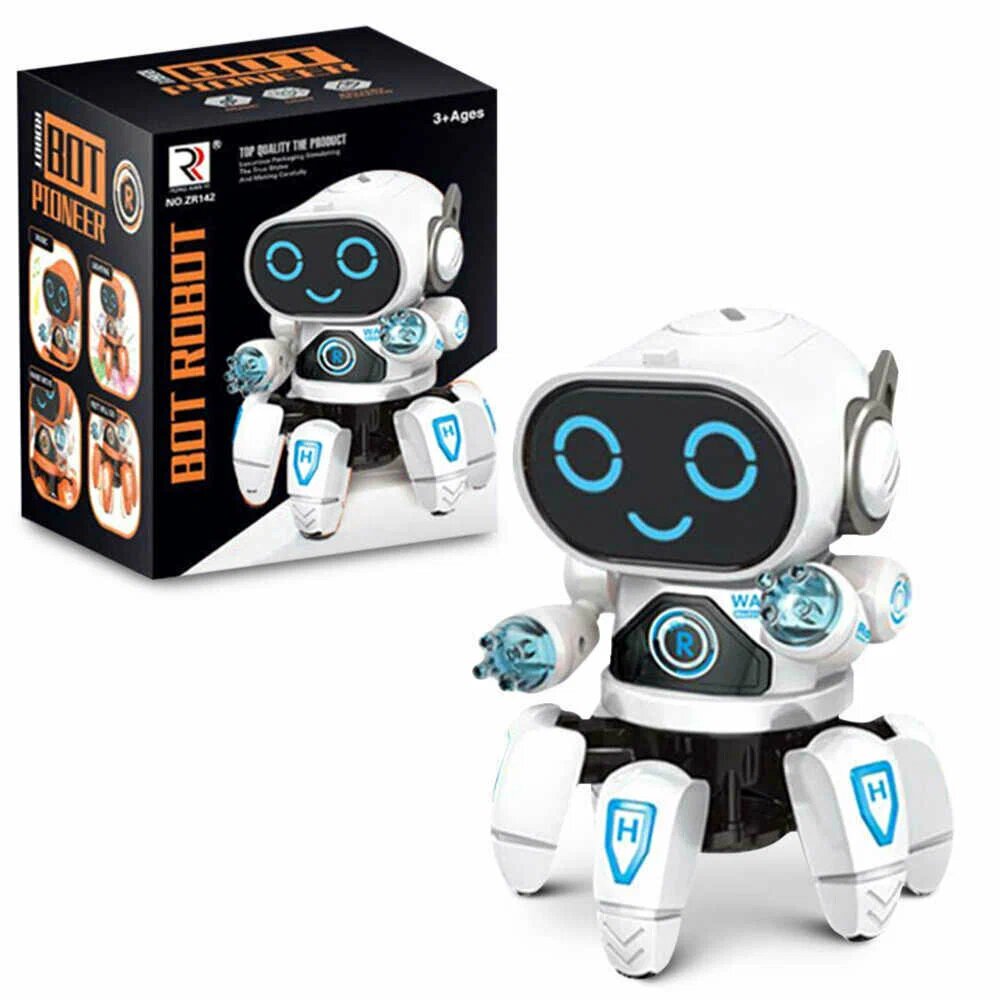 Интерактивная игрушка "Robot Bot Pioneer", танцующий робот, белый