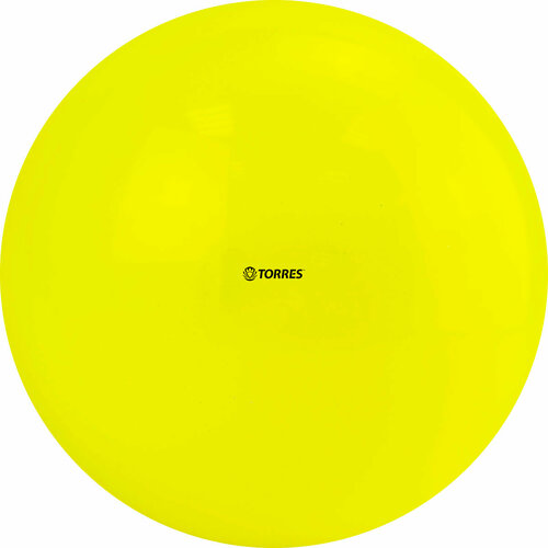 Мяч для художественной гимнастики TORRES AG-15-06, диаметр 15 см, желтый