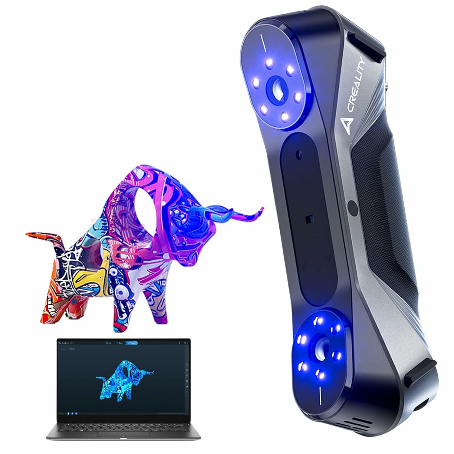 Creality CR-Scan Raptor 3D-сканер с точностью 002 мм и частотой 60 кадров в секунду Sca