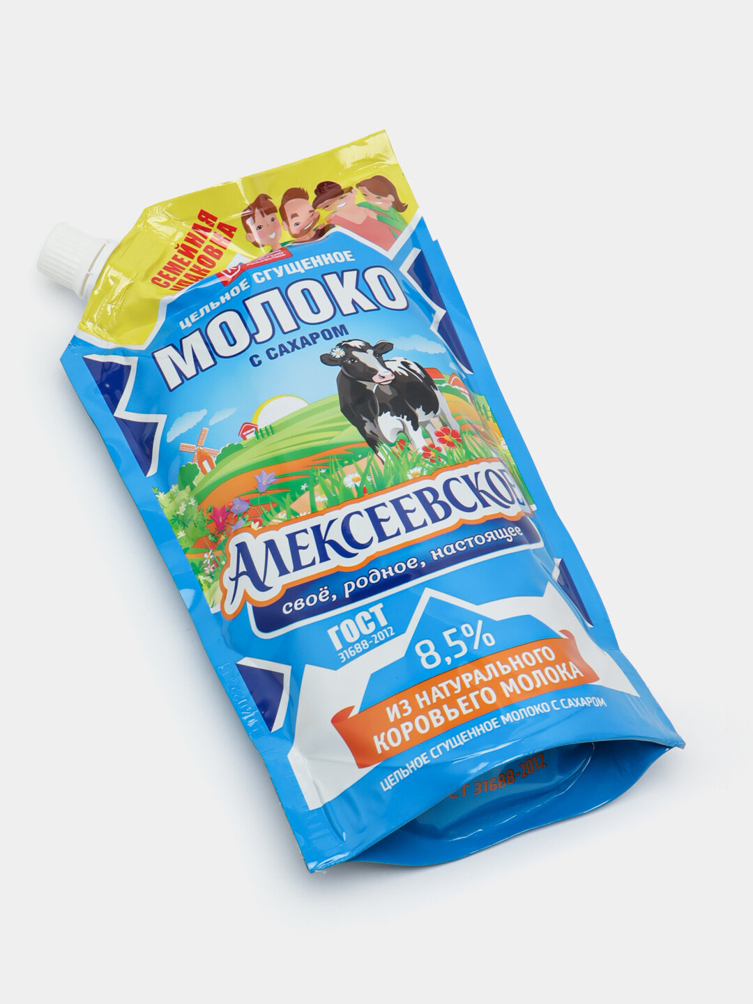 Алексеевское молоко сгущённое с сахаром 8.5% DP, 650г — фото 1