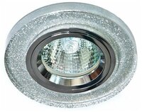 Светильник встраиваемый Feron DL8060-2/8060-2 потолочный MR16 G5.3 мерацющее серебро