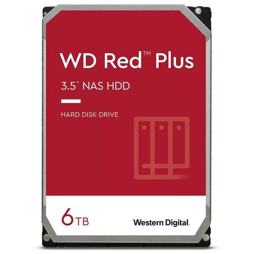 Жесткий диск WD Original SATA-III 6Tb WD60EFZX NAS Red Plus 5640rpm 128Mb 35 2548700₽