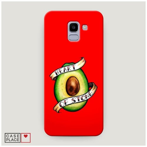 фото Чехол пластиковый samsung galaxy j6 2018 heart of avocado case place
