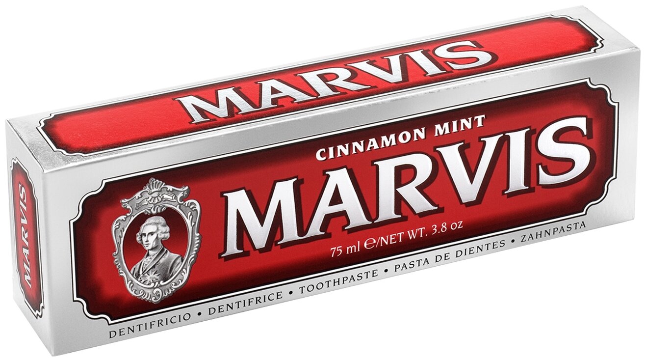 Зубная паста Marvis Cinnamon Mint, 85 мл — купить в интернет-магазине по низкой цене на Яндекс Маркете