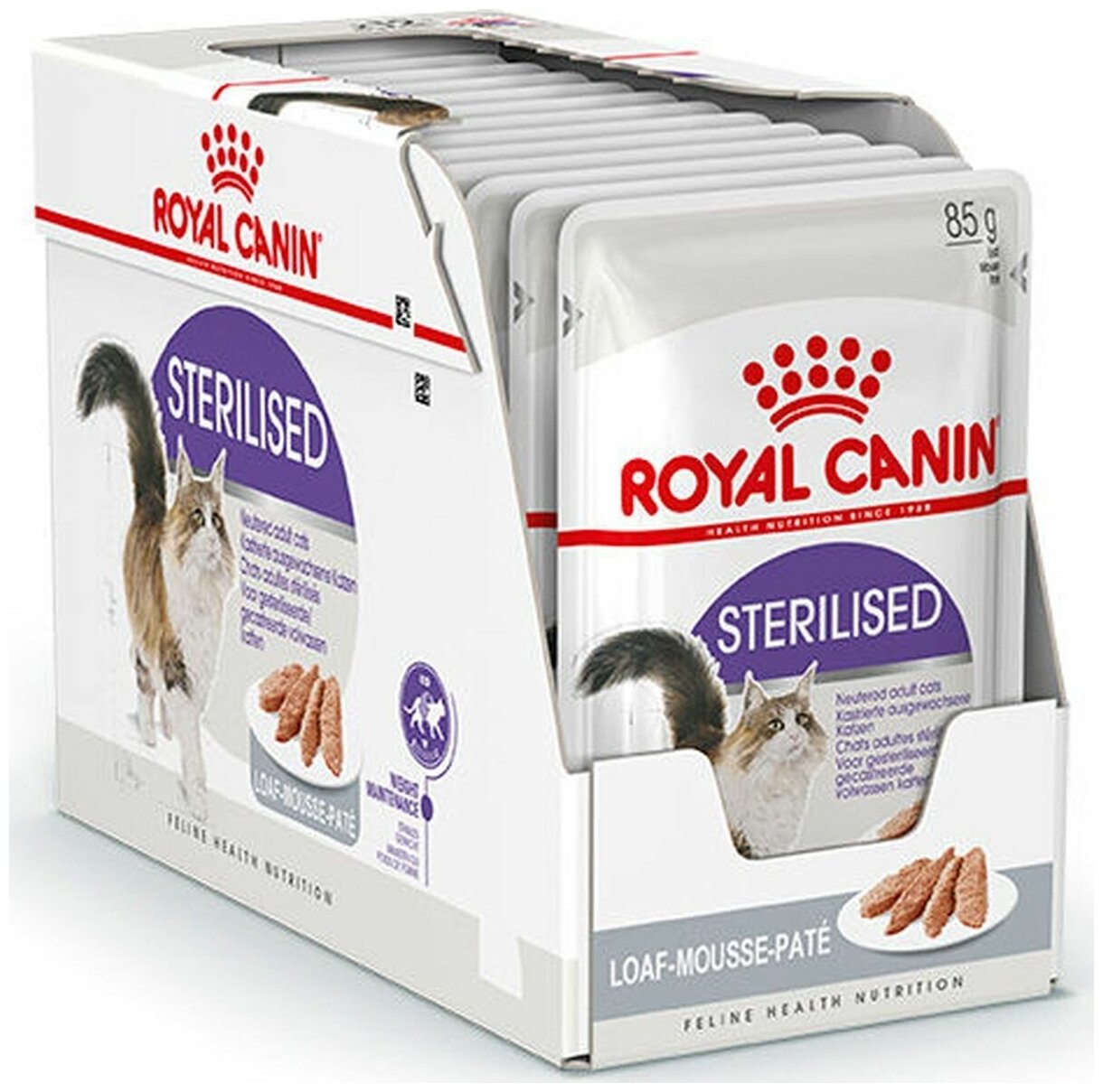 Корм влажный для кошек ROYAL CANIN Sterilised 85г соус стерилизованных пауч, 12шт - фотография № 8