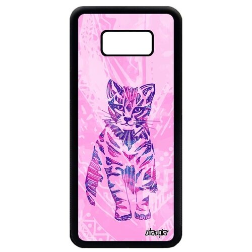 фото Защитный чехол на телефон // samsung galaxy s8 plus // "кот" дизайн стиль, utaupia, розовый