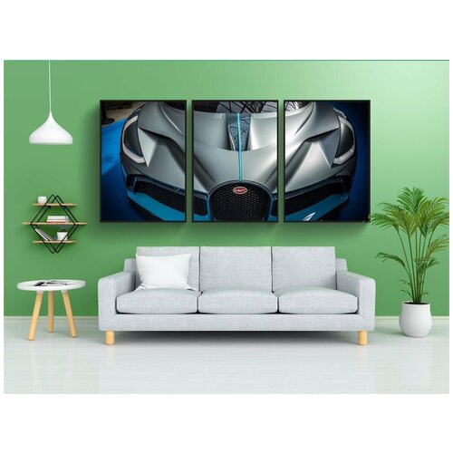 фото Набор модулных постеров для интерьера "бугатти, divo, спортивная машина" 60x90 см. в тубусе, без рамки lotsprints