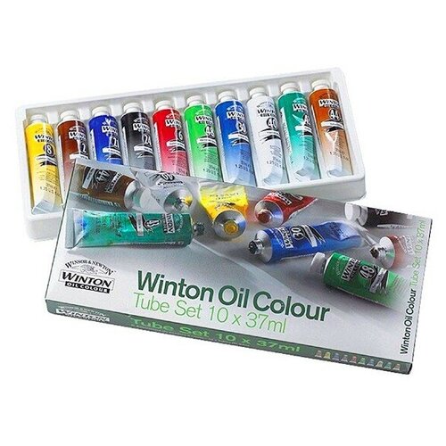 фото Масляные winsor&newton набор красок масляных winsor&newton winton tube set, 37мл, 10 цветов winsor & newton