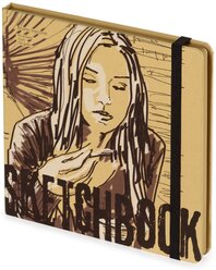 Блокнот скетчбук SKETCHBOOK BV, 200х200 мм, 80Л, крафт 100 гр, в твердом переплете(3 вида). Цена за 1 шт.