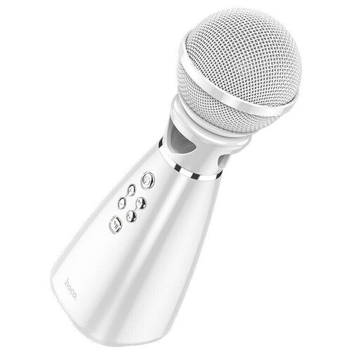 Беспроводной микрофон Hoco BK6 Hi-song K song microphone, белый