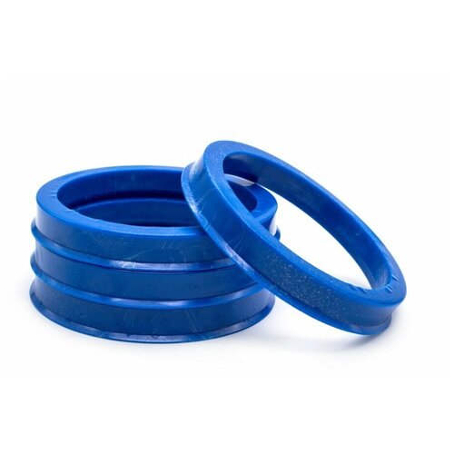 фото Кольца центровочные 72,6х60,1 blue 4 шт высококачественный пластик sds exclusive
