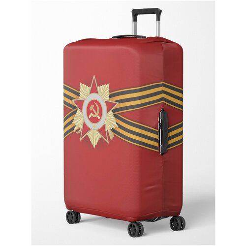 фото Чехол для чемодана , размер l, красный cvt