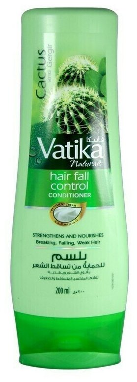 Кондиционер против выпадения волос Vatika Dabur Кактус, руккола 200 мл